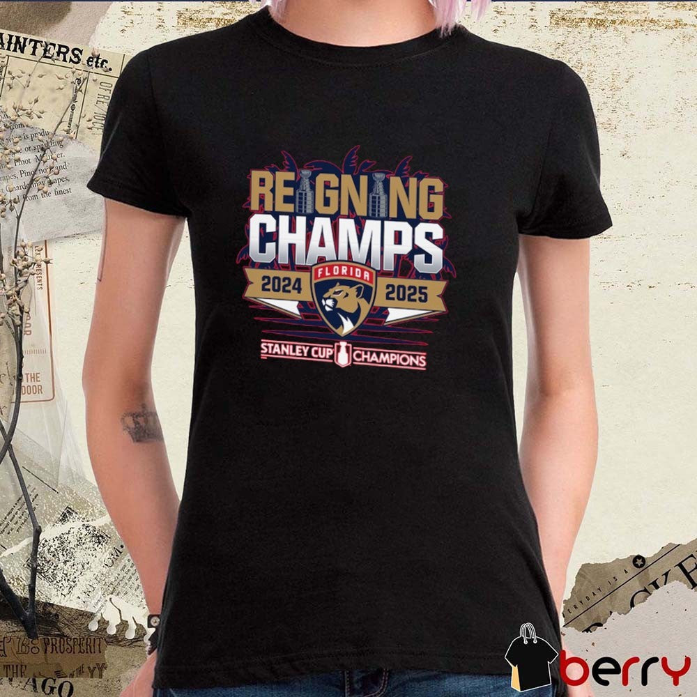 Florida Panthers Hockey Back-To-Back Stanley Cup Champions Reigning Champs Parade t-shirt