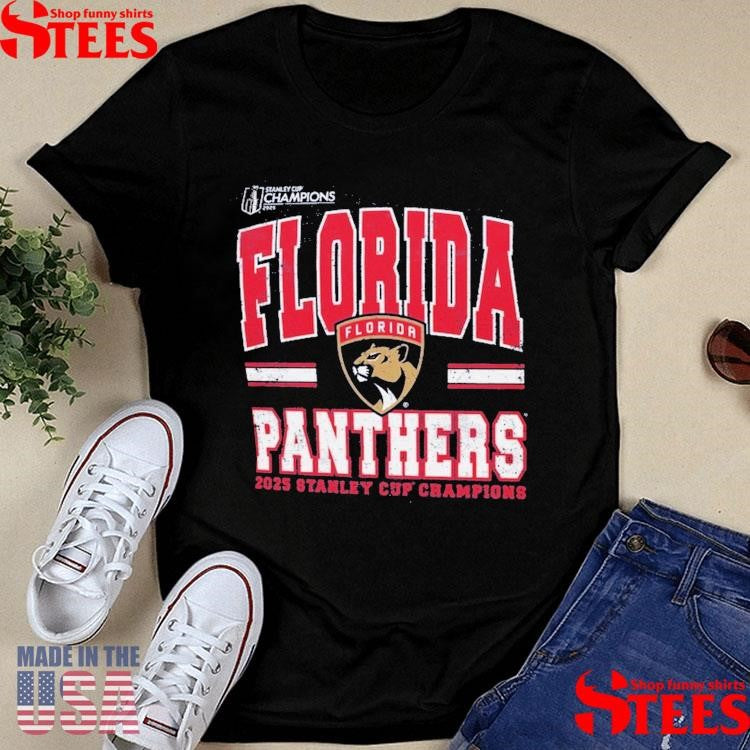 Florida Panthers Majestic Threads Women’s 2025 Stanley Cup Champions T-shirt