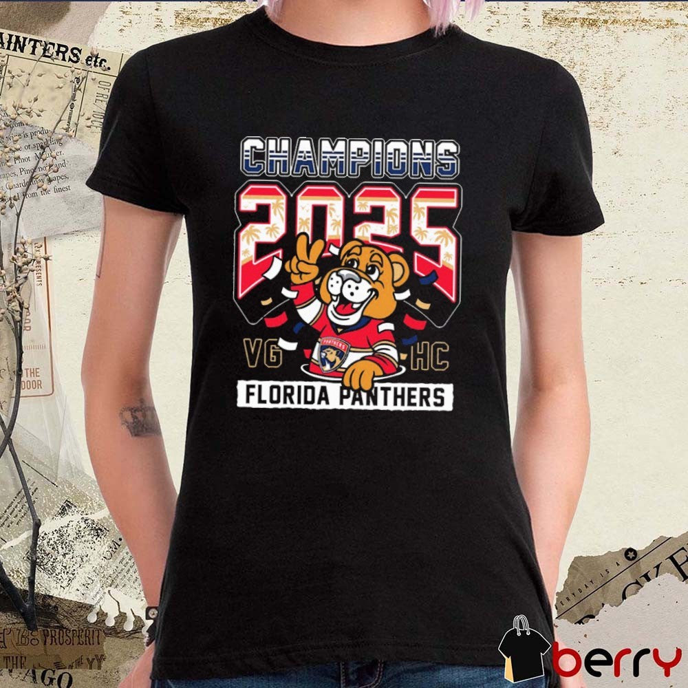 Florida Panthers x VG HC 2024-2025 Back-to-Back Stanley Cup Champions Hockey Mascot t-shirt