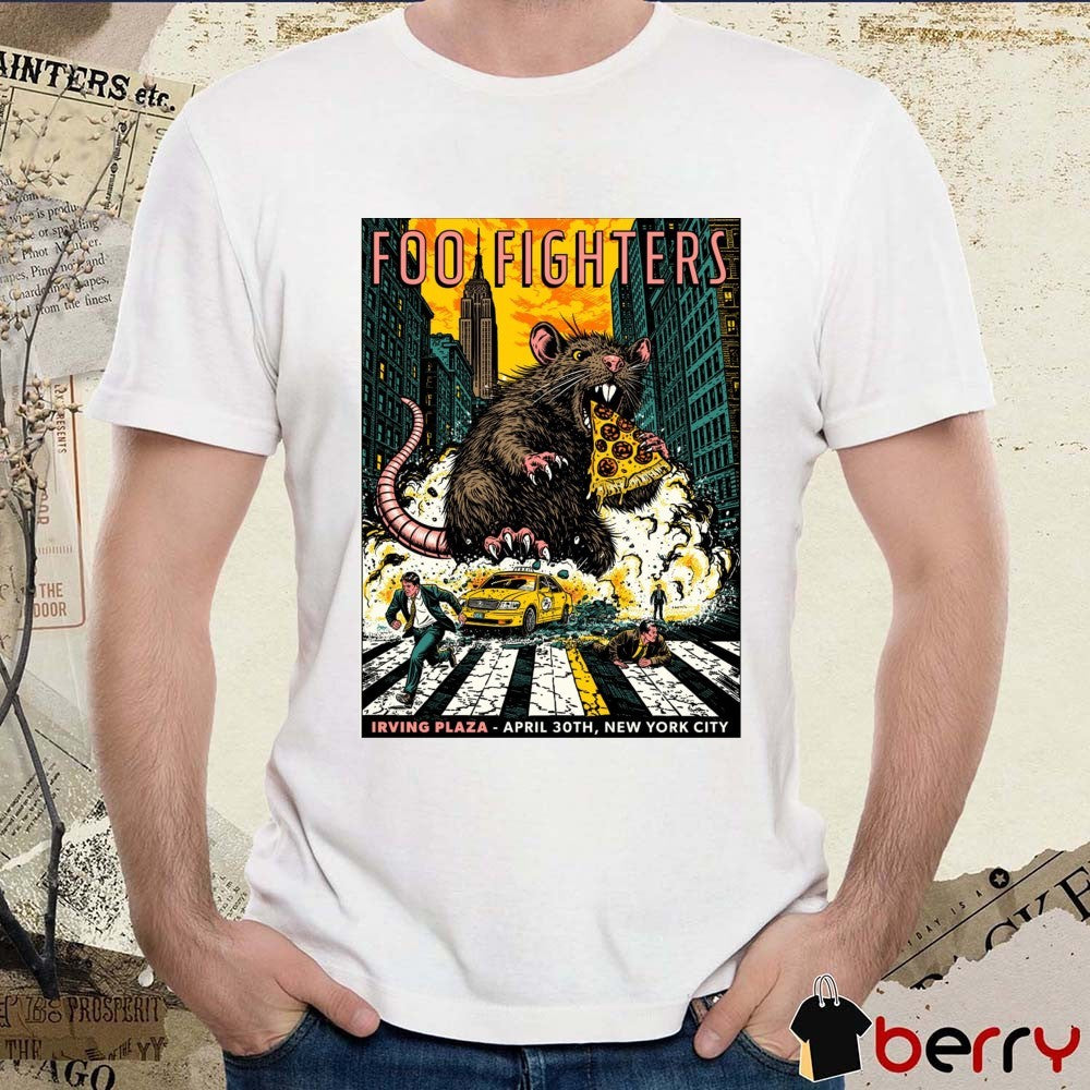 Foo Fighters Concert Irving Plaza New York City April 30th 2026 Poster t-shirt