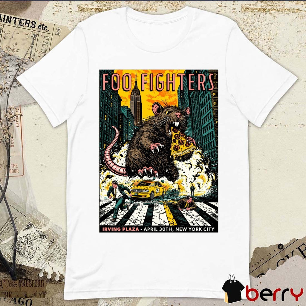 Foo Fighters Concert Irving Plaza New York City April 30th 2026 Poster t-shirt