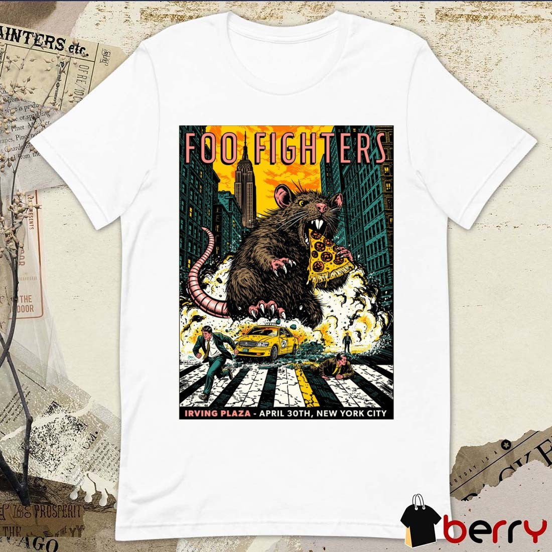 Foo Fighters Concert Irving Plaza New York City April 30th 2026 Poster t-shirt