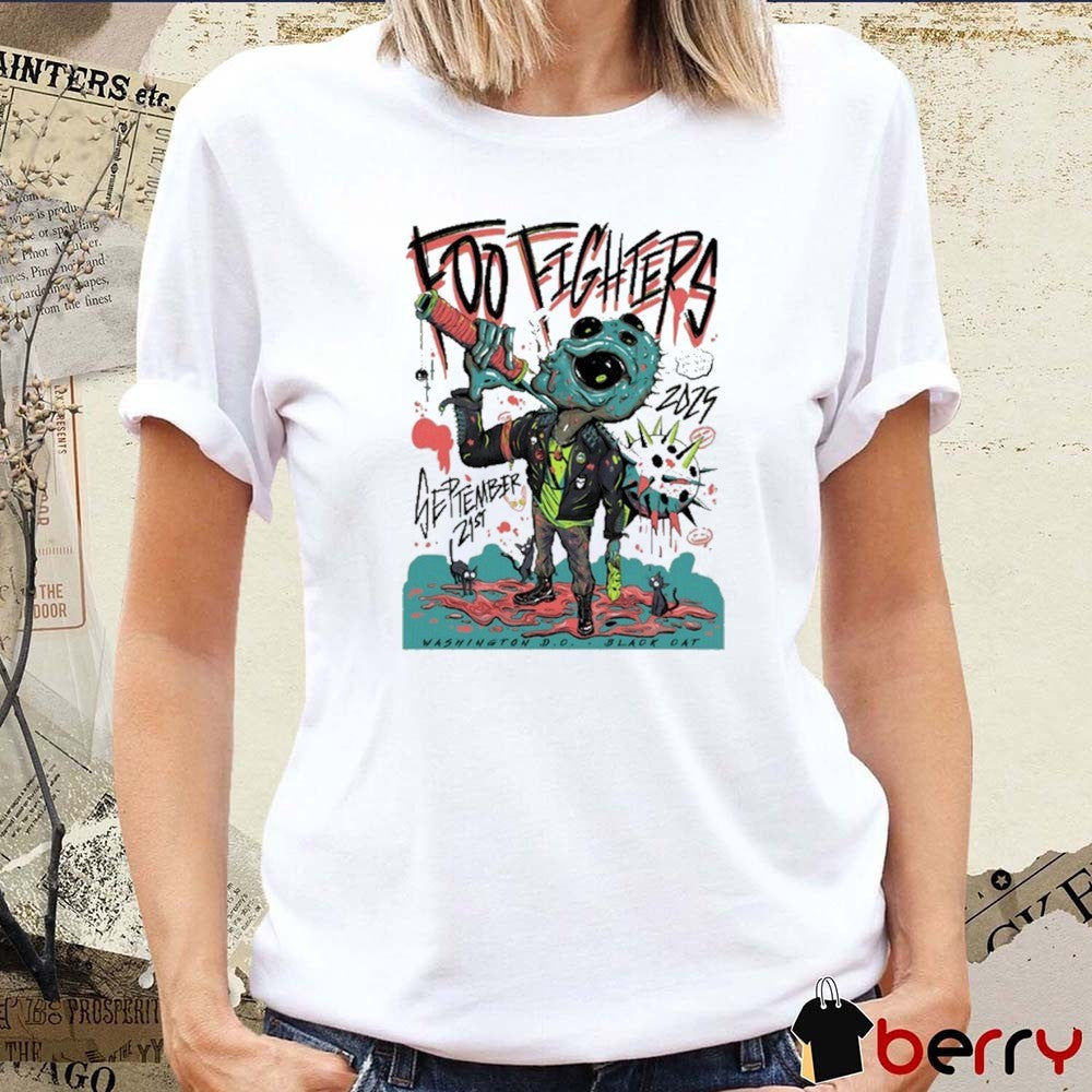 Foo Fighters September 21 2025 The Black Cat in Washington DC t-shirt