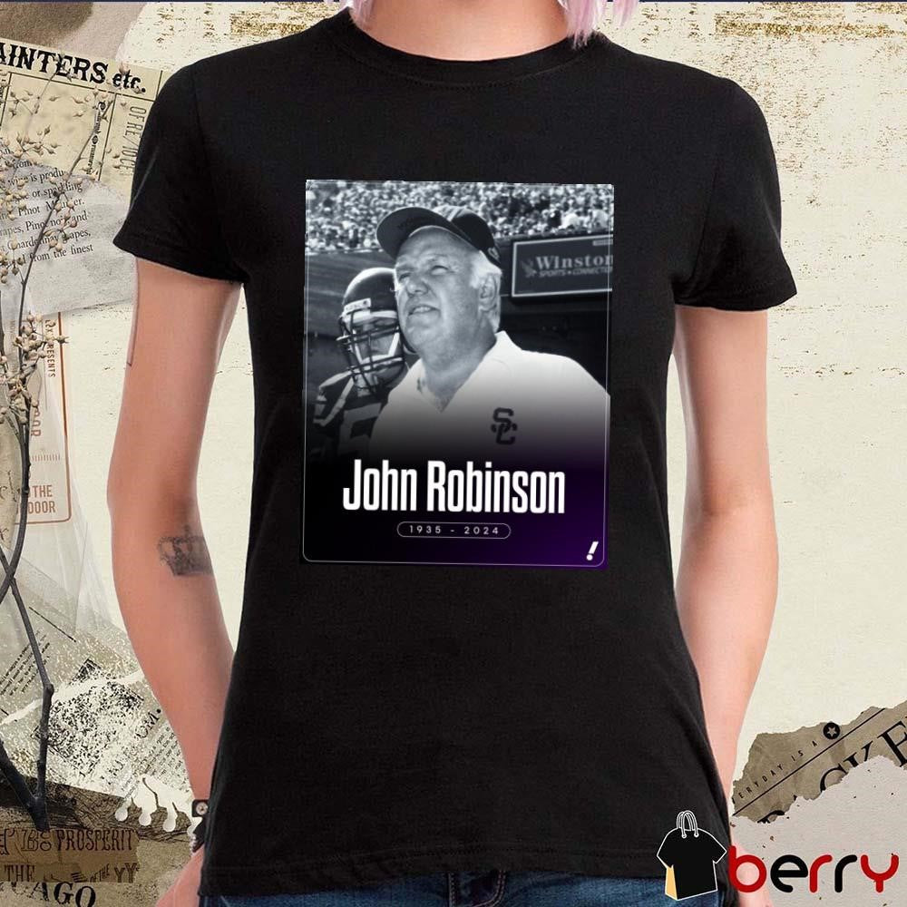 Former USC football coach John Robinson has passed away at the age of 89 1935-2024 t-shirt