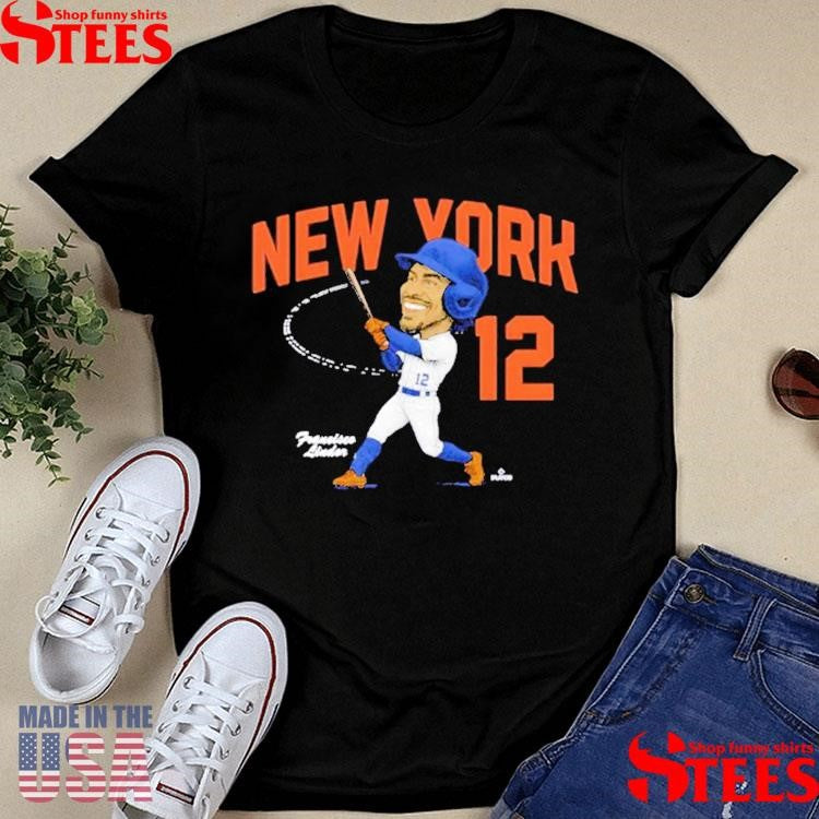 Francisco Lindor Mr. Smile Caricature Shirsey T-shirt