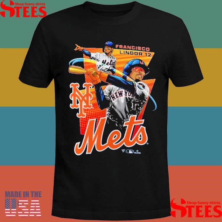 Francisco Lindor New York Mets Anime Graphic T-shirt