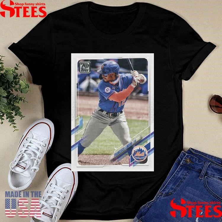 Francisco Lindor New York Mets Homage 2021 Topps Baseball Card Player Shirts