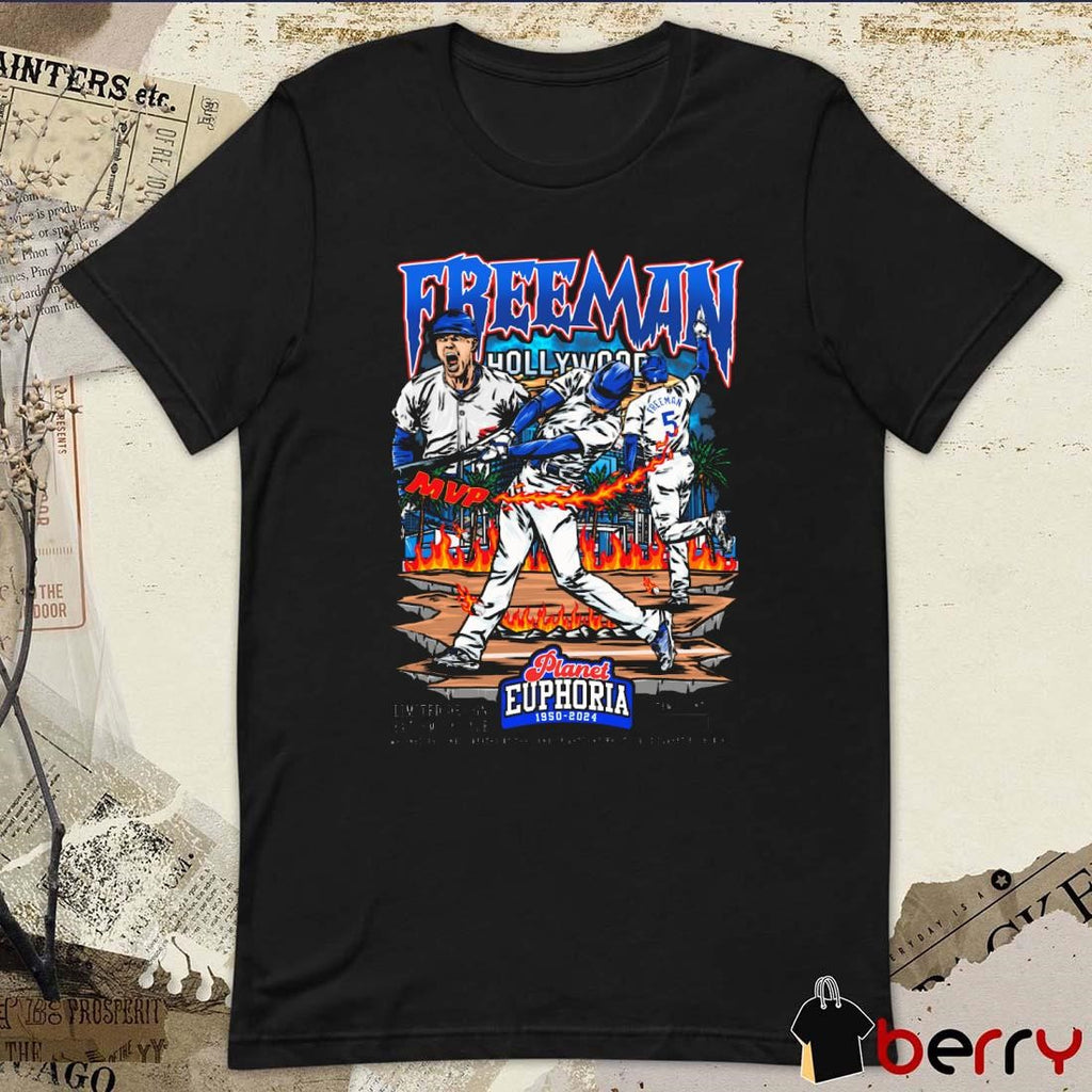 Freddie Freeman V2 Los Angeles Dodgers MLB Planet Euphoria Art t-shirt