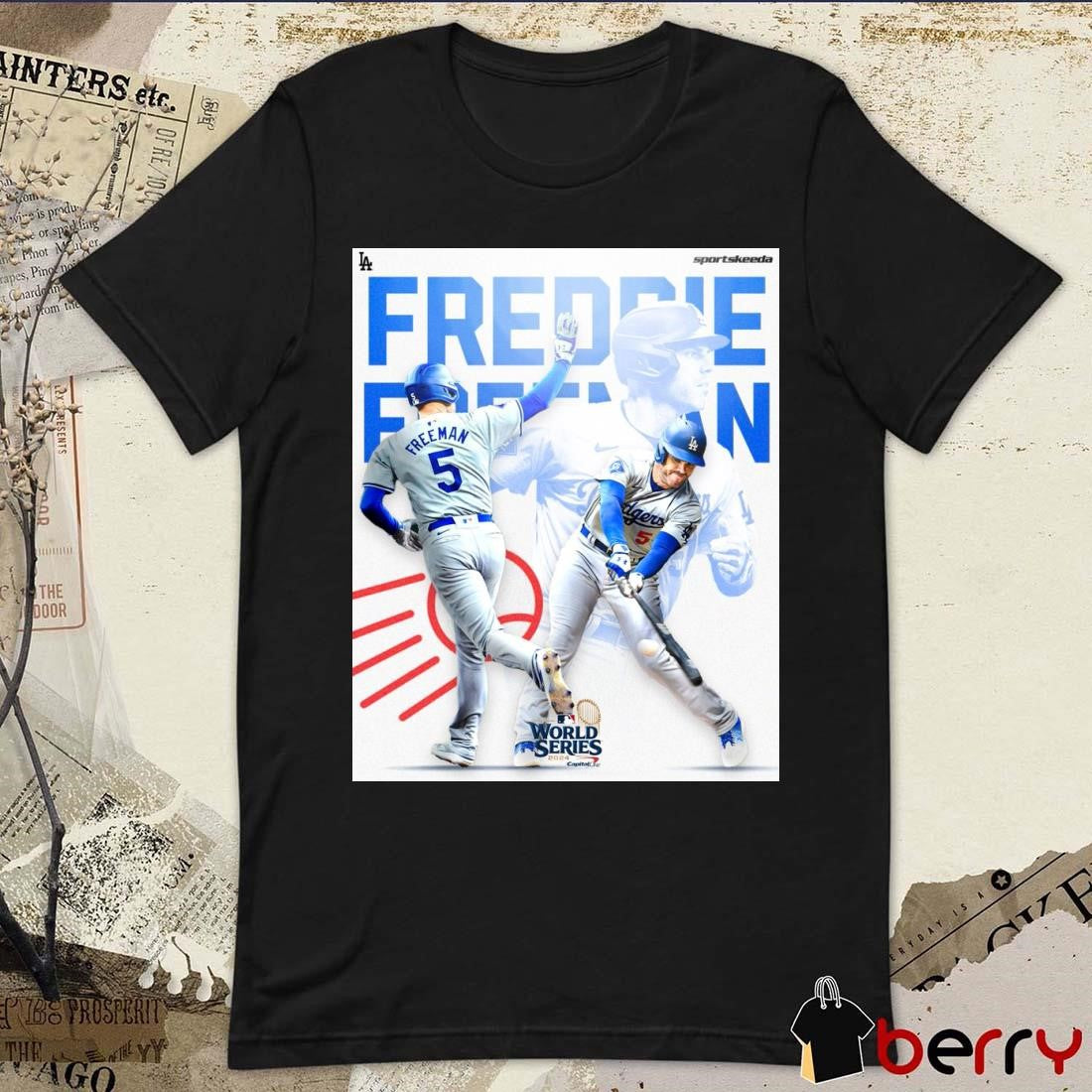 Freddie Freeman has tied the World Series record MLB World Series 2024 Poster t-shirt