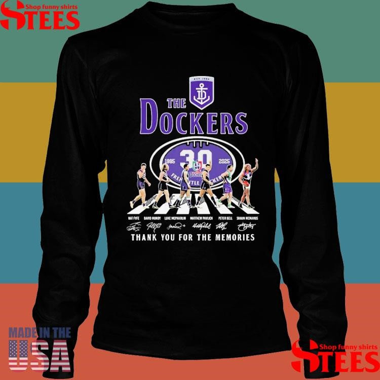Fremantle Dockers 30th Anniversary In Afl 1995-2025 Shirts