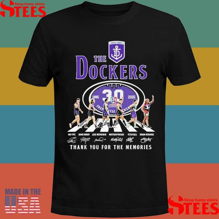 Fremantle Dockers 30th Anniversary In Afl 1995-2025 Shirts