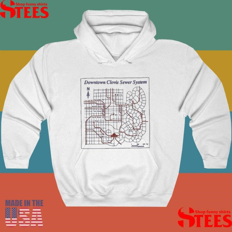 Friendship Downtown Clovis Sewer System Map Shirts