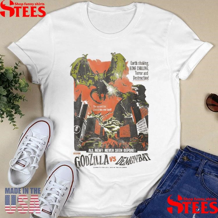 Fright Rags Godzilla vs Demon Bat Shirts