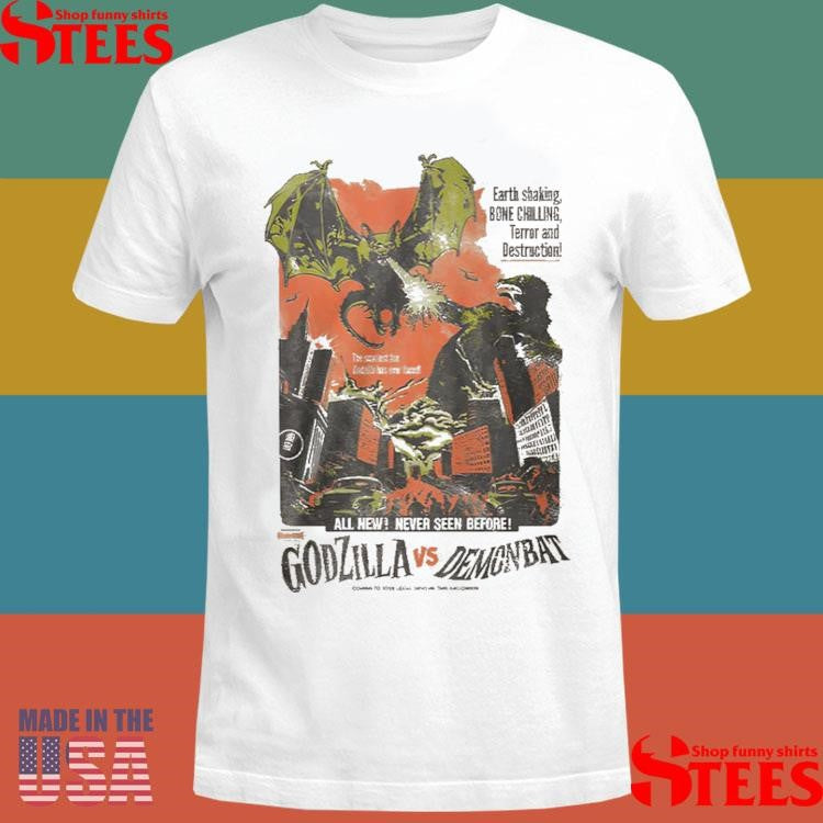 Fright Rags Godzilla vs Demon Bat Shirts