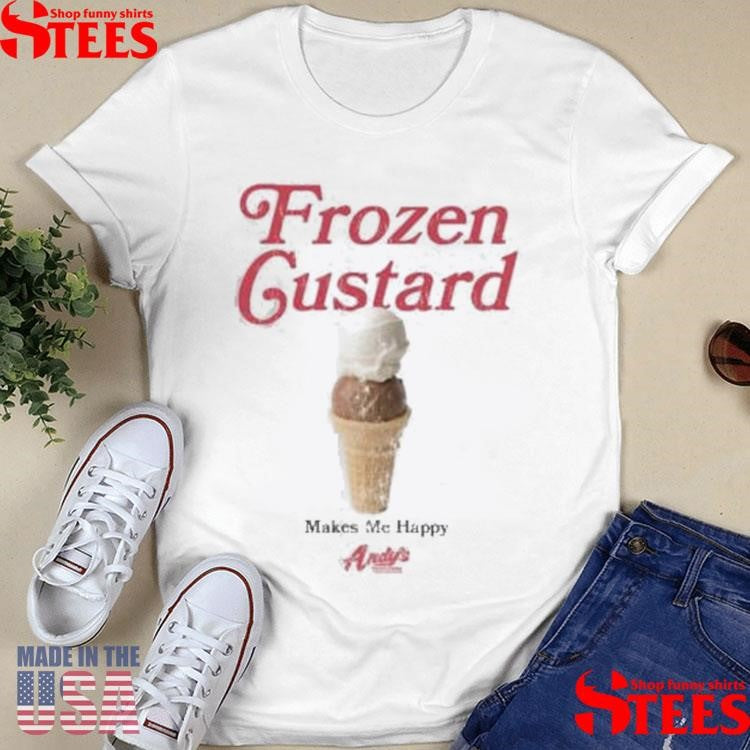 Frozen Custard Andy’s Makes Me Happy Lane Seven T-shirt