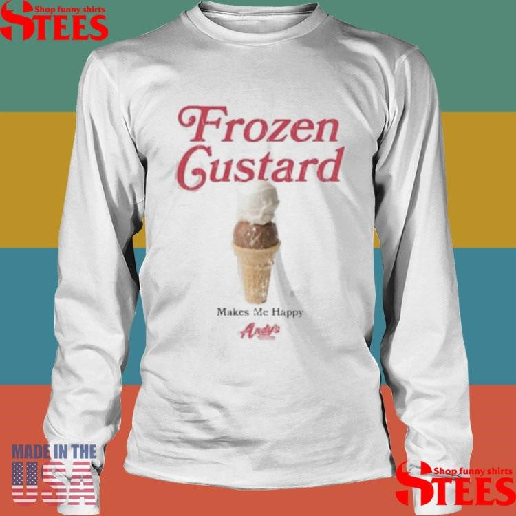 Frozen Custard Andy’s Makes Me Happy Lane Seven T-shirt