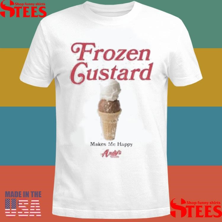Frozen Custard Andy’s Makes Me Happy Lane Seven T-shirt