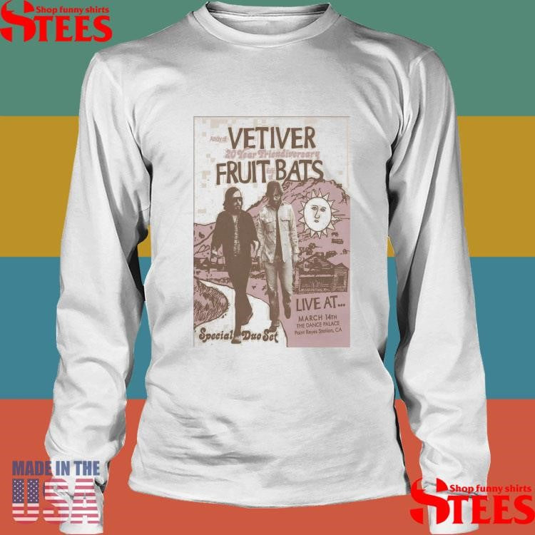 Fruit Bats And Vetiver Mar 14 2026 In Point Reyes Ca T-shirt