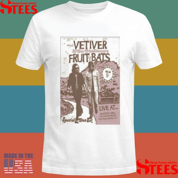 Fruit Bats And Vetiver Mar 14 2026 In Point Reyes Ca T-shirt