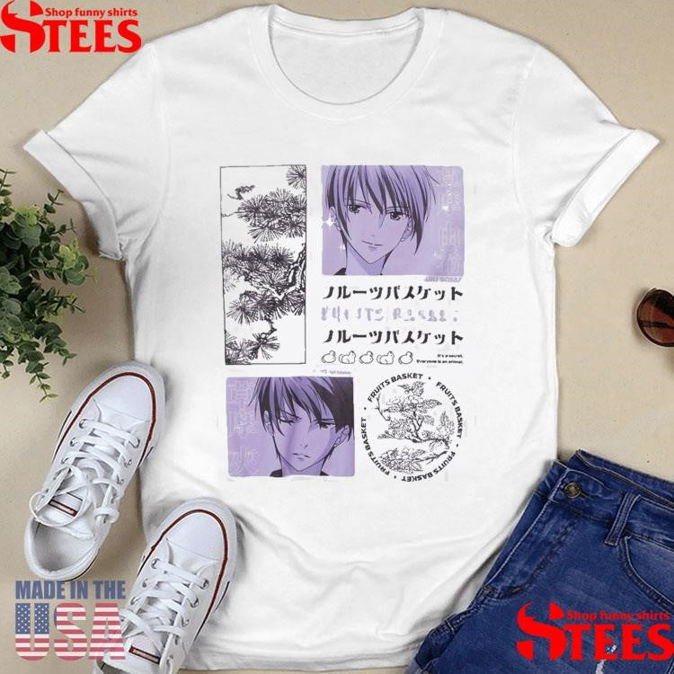 Fruits Basket Kyo And Yuki Tonal Icon Girls Shirts