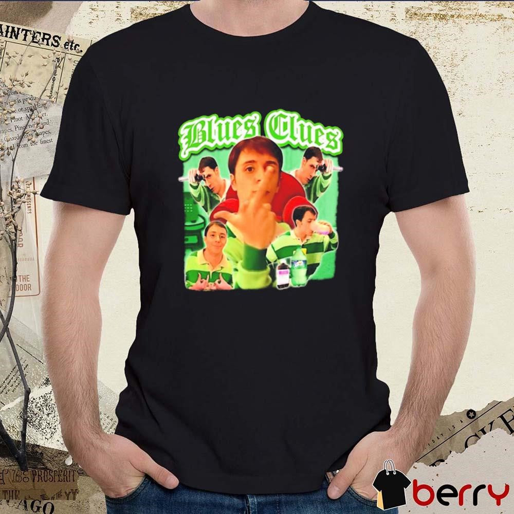 Funny Ahh Blues Clues Gangster Graphic t-shirt
