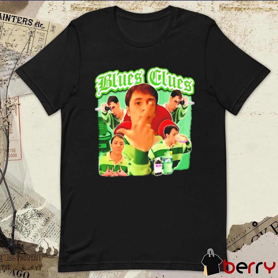 Funny Ahh Blues Clues Gangster Graphic t-shirt