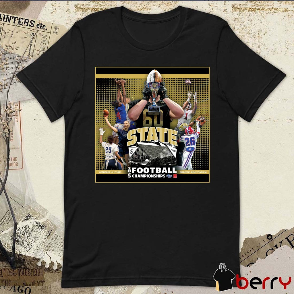 GHSA Football State Championships December 15-17, 2025 Mercedes-Benz Stadium Poster t-shirt