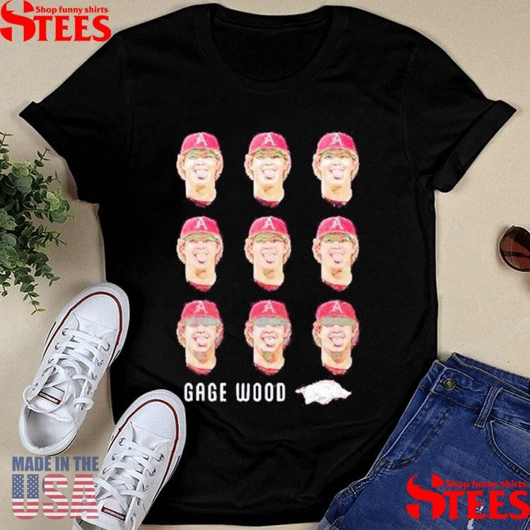 Gage Wood Arkansas Razorbacks T-shirt