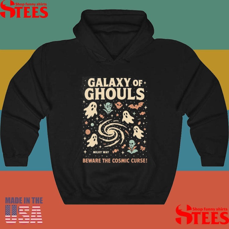 Galaxy Of Ghouls Milky Way Beware The Cosmic Curse Halloween T-shirts
