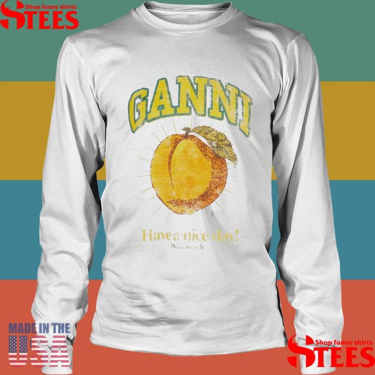 Ganni Have A Nice Day Bruse Recycle Shirts