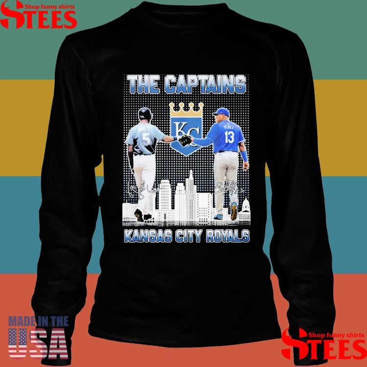 George Brett Salvador Perez The Captains Kansas City Royals T-shirts