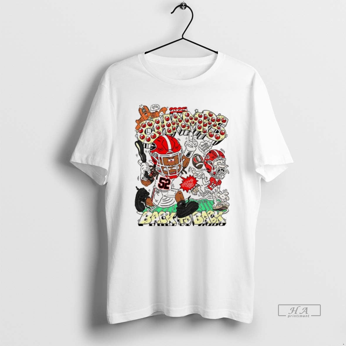 Official Georgia Bulldogs 2025 Champs Back To Back Caricature T-Shirts, Hoodie, Sweatshirt | CiraTrend.com