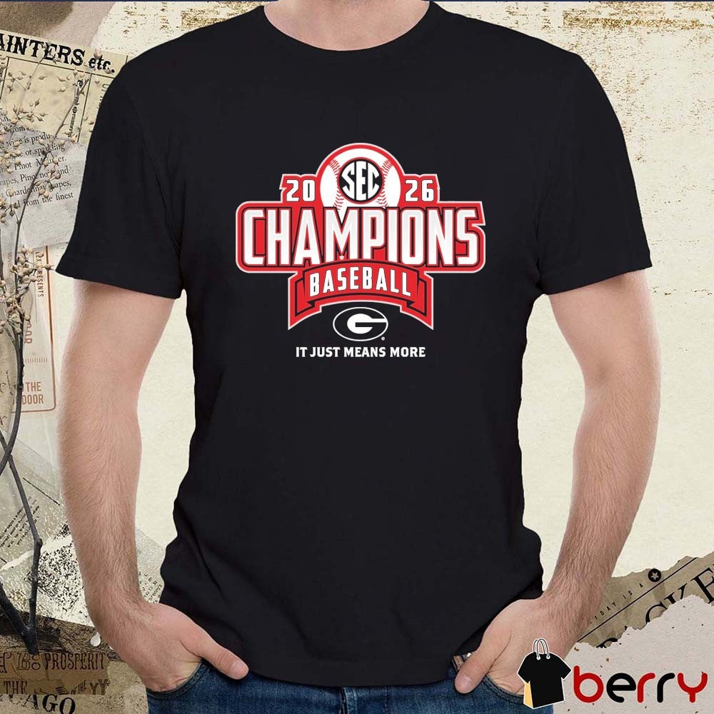 Georgia Bulldogs 2026 SEC Baseball Regular Season Champions It Just Means More Locker Room t-shirt