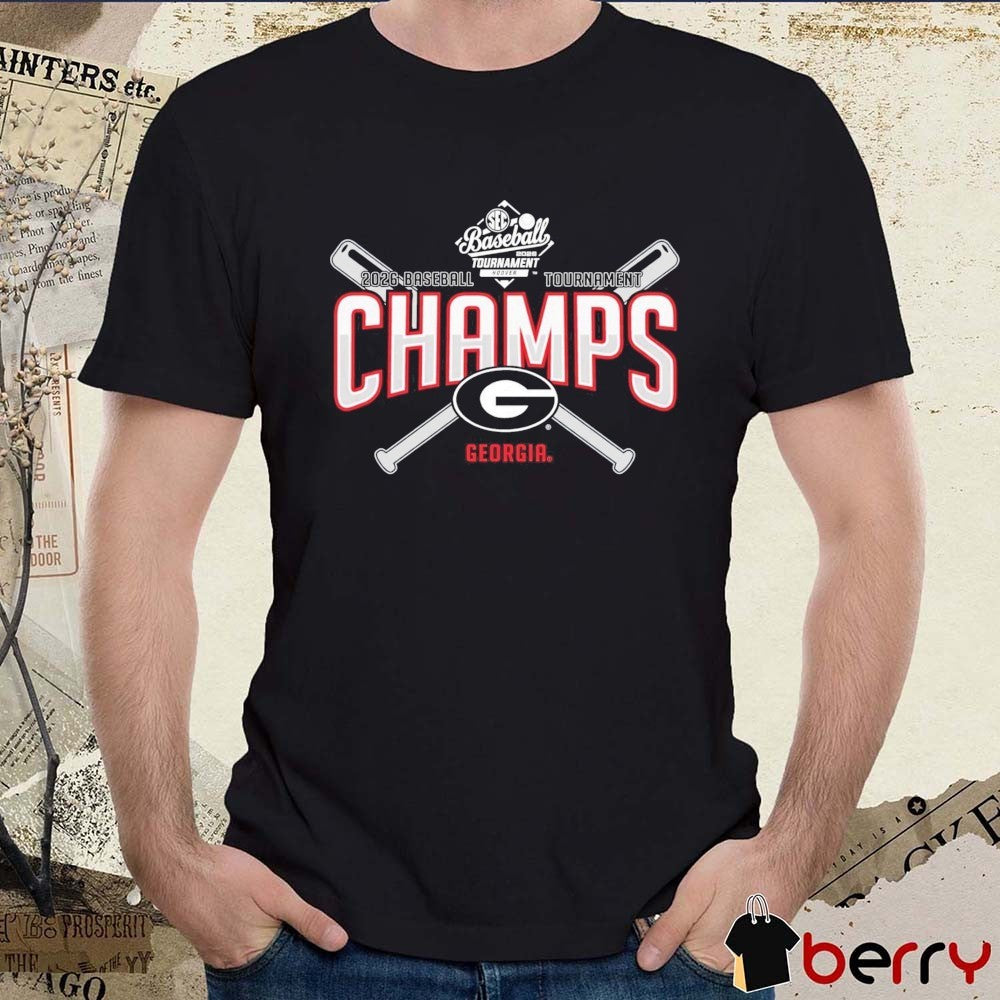 Georgia Bulldogs 2026 SEC Baseball Tournament Champions Locker Room t-shirt