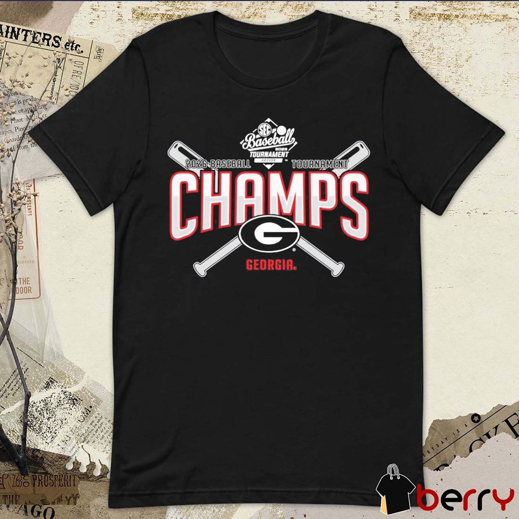 Georgia Bulldogs 2026 SEC Baseball Tournament Champions Locker Room t-shirt