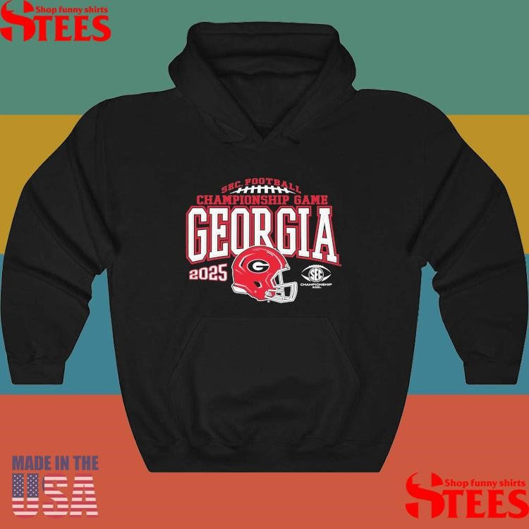 Georgia Bulldogs Sec Championship 2025 Football Pullover T-shirt