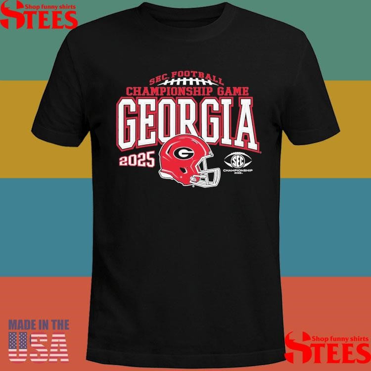Georgia Bulldogs Sec Championship 2025 Football Pullover T-shirt