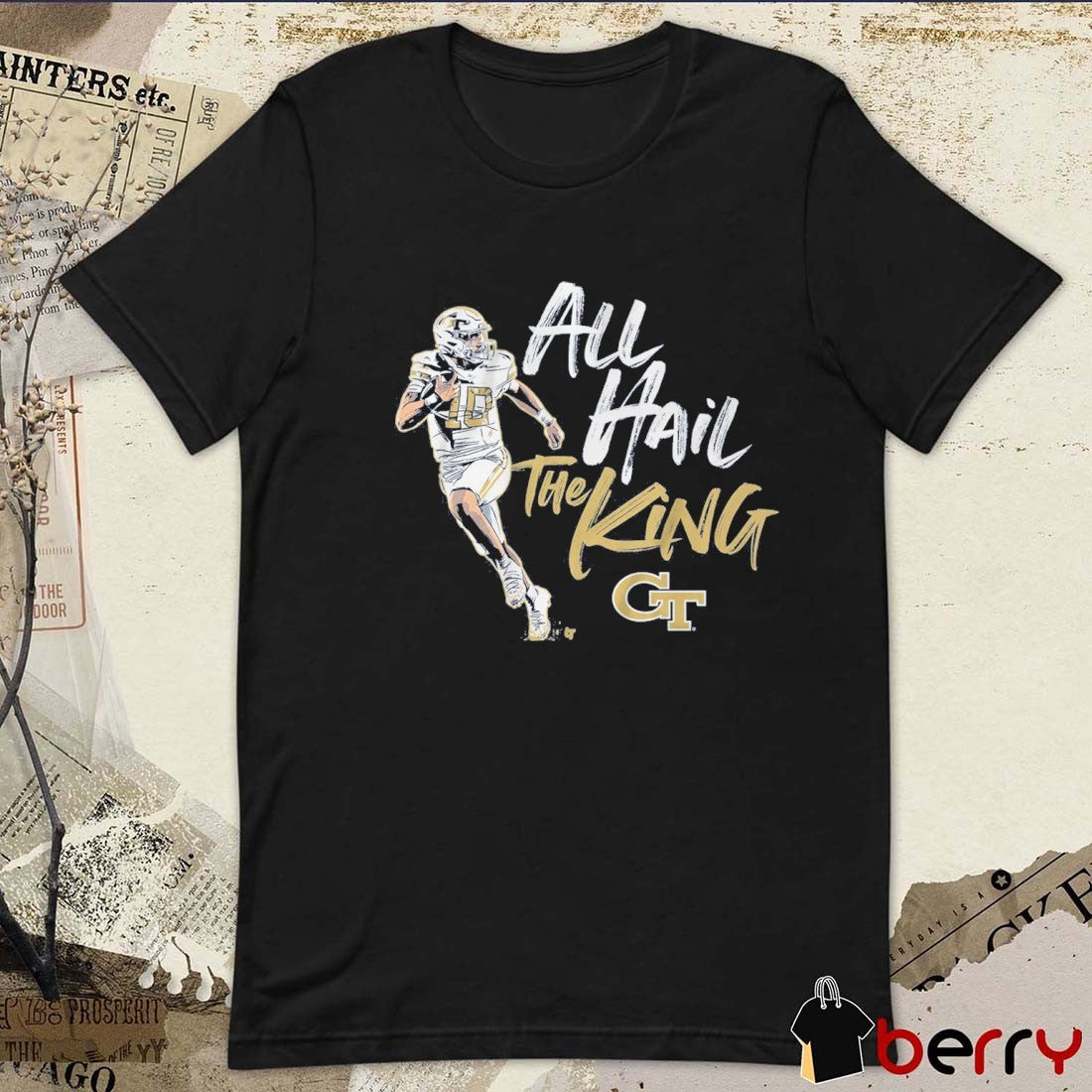 Georgia Tech Yellow Jackets Football Student Athlete All Hail Haynes King t-shirt