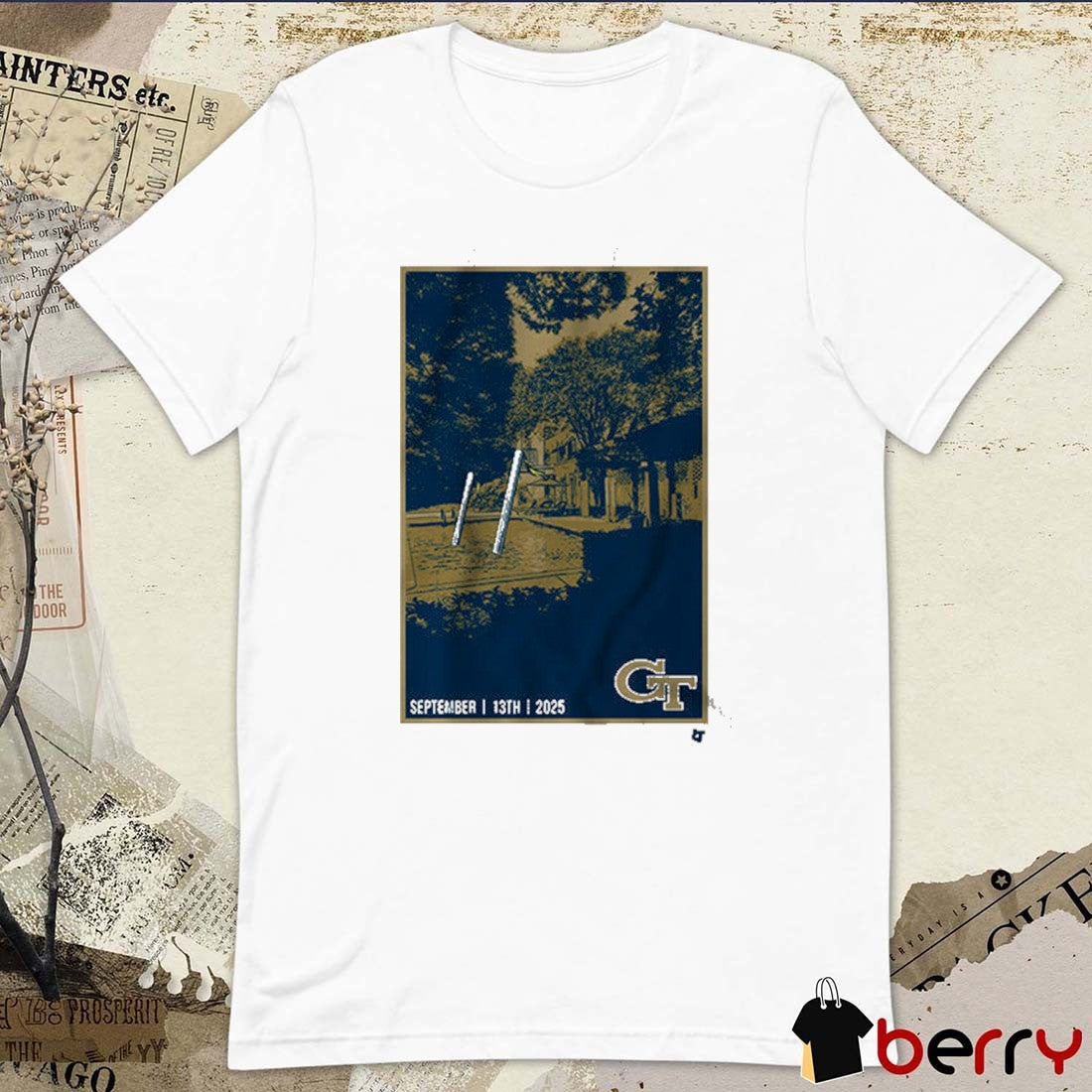 Georgia Tech Yellow Jackets Football The Goalposts Have Left The Building September 13th 2025 t-shirt