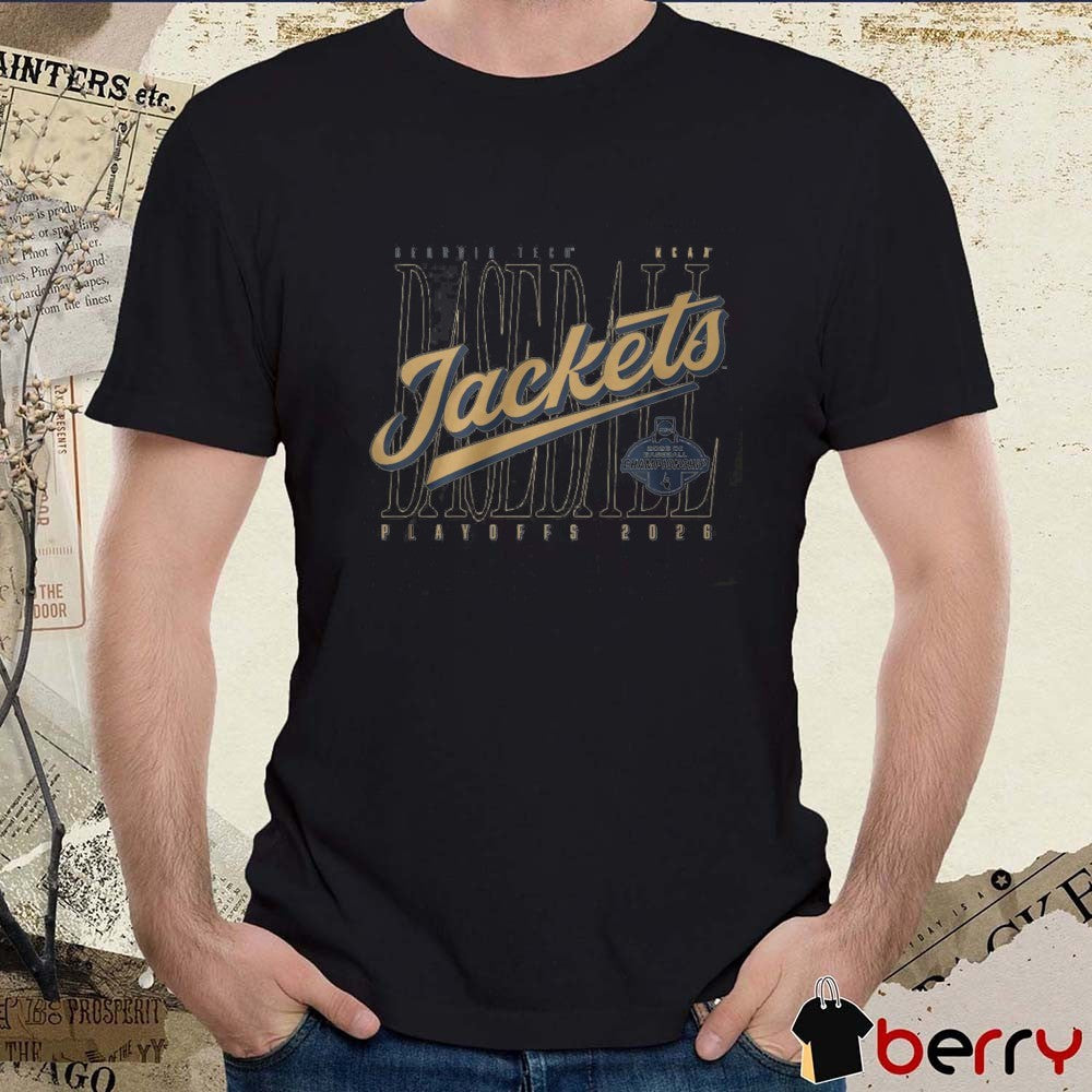 Georgia Tech Yellow Jackets NCAA Playoffs 2026 DI Baseball Championship Atlanta Regional Script t-shirt