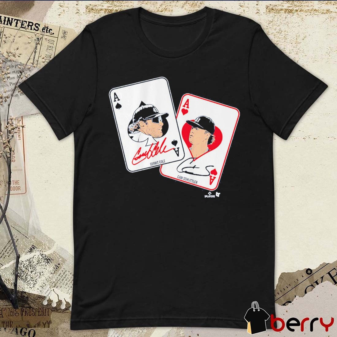 Gerrit Cole and Cam Schlittler Pocket Aces New York Yankees MLB Signatures t-shirt