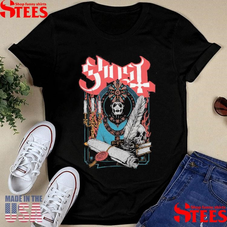 Ghost Scroll And Seal Vintage Shirts