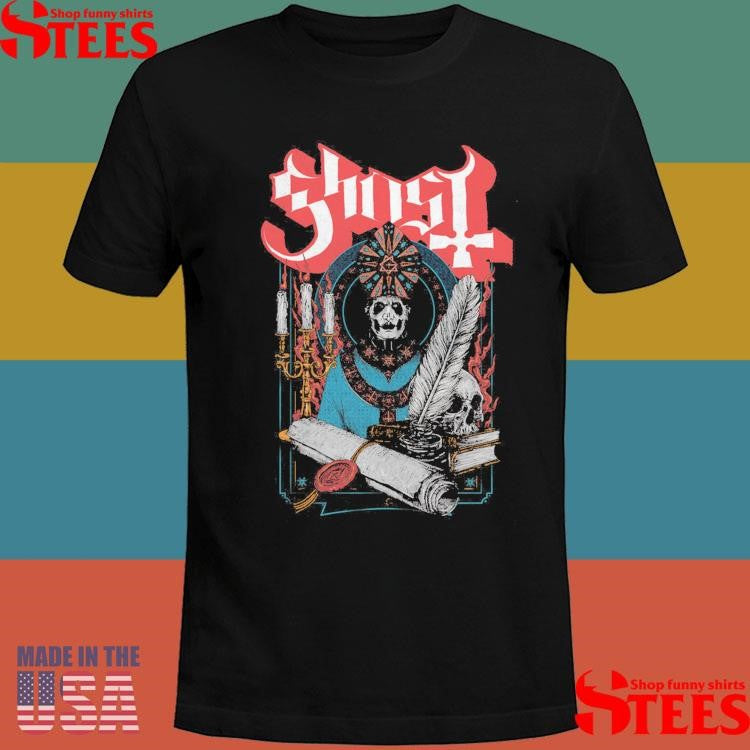 Ghost Scroll And Seal Vintage Shirts
