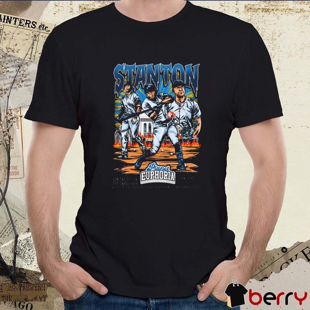Giancarlo Stanton New York Yankees MLB Planet Euphoria Art t-shirt