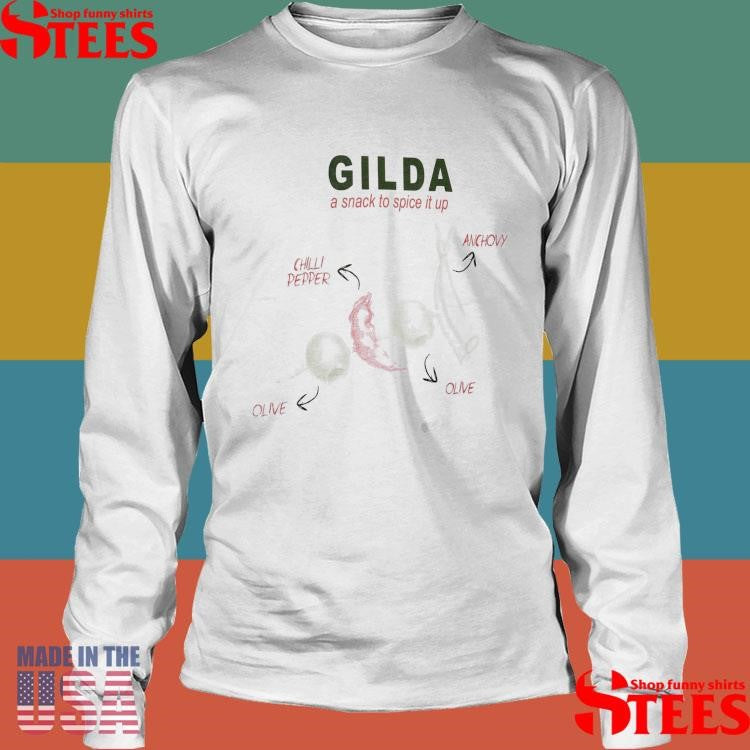 Gilda A Snack To Spice It Up Anchovy Chilli Pepper Olive Olive Shirts