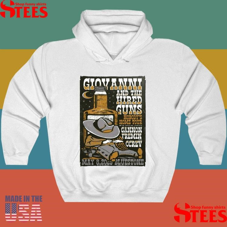 Giovannie And The Hired Guns Nobody’s Home Tour Gannon Fremin Ccrev May 8, 2025 Columbus Shirts