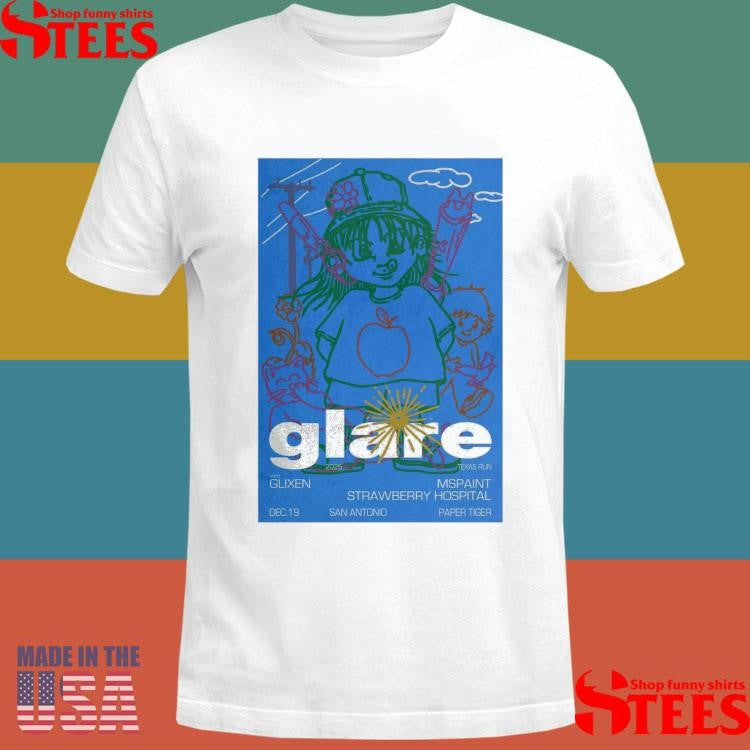 Glare December 19 2025 Paper Tiger San Antonio Tx T-shirt