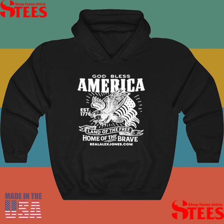 God Bless America Est 1776 Land Of The Free Home Of The Brave T-shirts