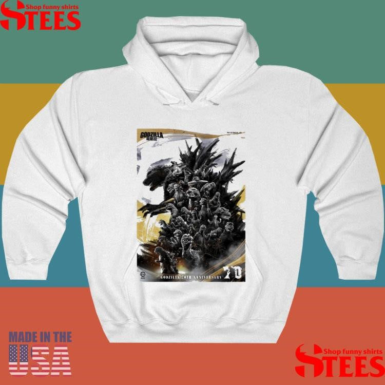 Godzilla 70th Anniversary Poster In China With Scla T-shirts