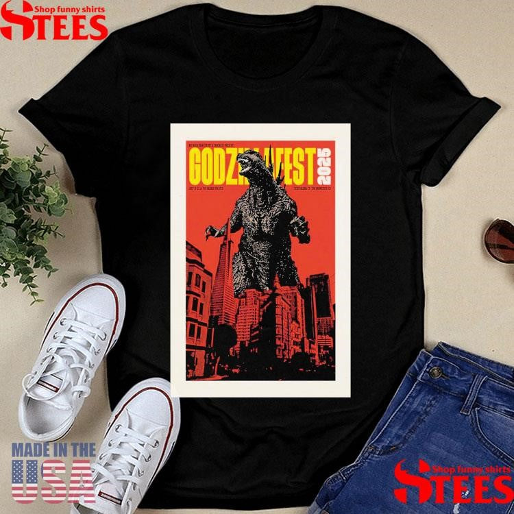 Godzillafest The Balboa Theater San Francisco, Ca July 18-20 2025 Tour T-shirt